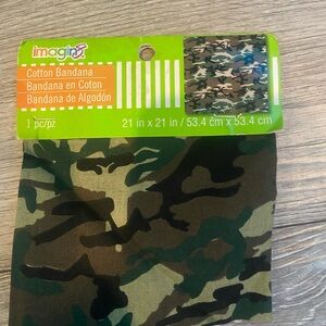 Cotton Camouflage Bandana - Green Camo